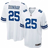 Nike Men & Women & Youth Cowboys #25 Lance Dunbar White Team Color Game Jersey,baseball caps,new era cap wholesale,wholesale hats